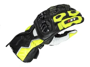 LS2 Gloves Swift Racing Black Yellow Racing Biker Glove From Rin - Picture 1 of 3