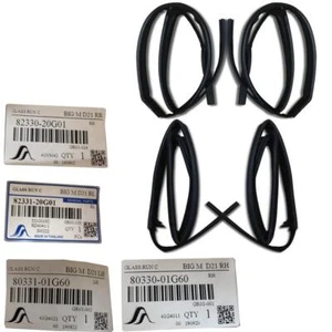 STRISCIA GUARNIZIONE-GUARNIZIONE CANALE VETRO PER NISSAN D21 HARDBODY PICKUP 4D - Foto 1 di 8