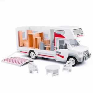 1:28 Motorhome Camper RV Van Model Car Diecast Toy Cars Toys for Boys Gifts Kids - Picture 1 of 9