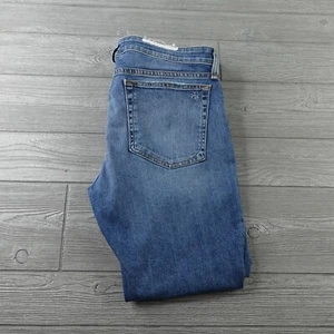 Pantalones de mezclilla Rag & Bone para mujer 30X27 azul tiro bajo calce ajustado tobillo novio - Imagen 1 de 10