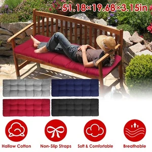 Non Slip Bench Seat Cushion Long Chair Cushion Soft Swing Cushion Garden Mat Pad - Picture 1 of 16