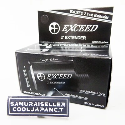 Billiards Pool Extension Exceed 2in Extender Mezz Extension EXCEED MIKI CUE New - Image 1 of 4