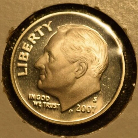 2007-S Roosevelt dimes 90% silver Cover
