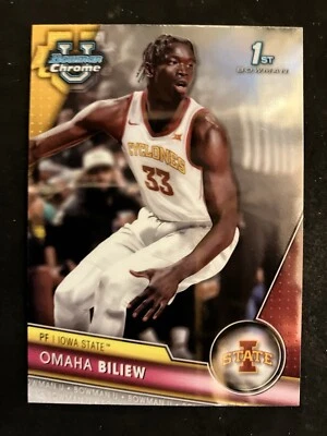 2023-24 Bowman U Chrome Omaha Biliew  1st Chrome #32 - Iowa State - Image 1 of 2