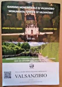 VALSANZIBIO GIARDINO MONUMENTALE ( PADOVA ) FLYER VOLANTINO INFORMATIVO - Picture 1 of 2