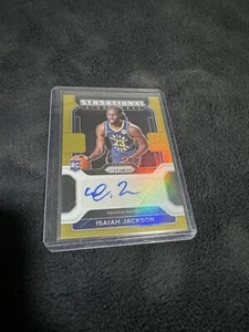 Prizm Isaiah Jackson Gold Prizm Rookie Auto 2021/10 - Imagen 1 de 2