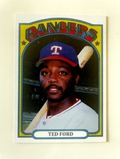 1972 Topps Ted Ford Custom ACEO Texas Rangers