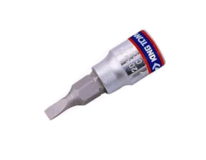 King Tony Taiwan 1/4" Dr. S2 Steel Slotted Flat Socket Bits Option: 3.5-10mm - Picture 1 of 1