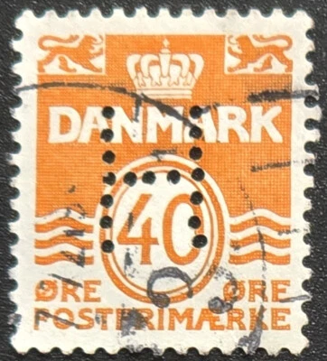 Dinamarca Naranja, 40 minerales, - H PERFIN - Sello Foto 1 de 3