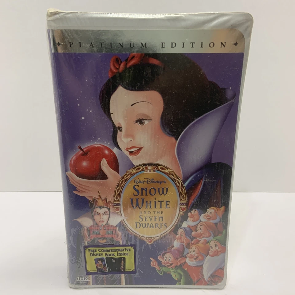 Snow White and the Seven Dwarfs (VHS, 2001, Platinum Edition) New Sealed - Image 1 of 4