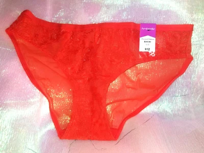 AMBRIELLE ОГРАНИЧЕННЫЙ ВЫПУСК КРУЖЕВА БИКИНИ ПЛАМЯ АЛЫЙ РАЗМЕР: S/5-НОВЫЙ С ЯРЛЫКАМИ - Изображение 1 из 3