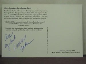 signiert von Autorin Laura Baker, Werbepostkarte für ihr Buch Stargazer - Bild 1 von 2