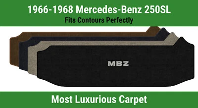 Alfombra de cubierta pequeña Lloyd Luxe para Mercedes-Benz 250SL '66-68 con apliques MBZ Foto 1 de 4