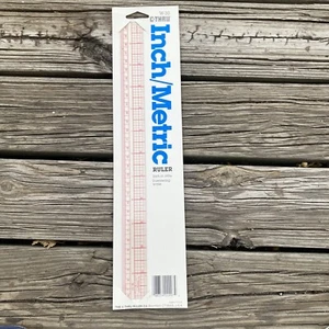 C-Thru Clear Transparent Plastic Ruler Inch/Metric W-30 - Picture 1 of 7