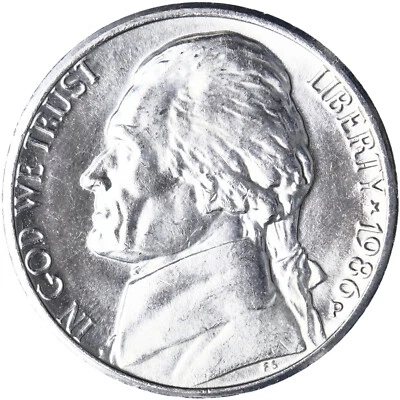 1986 P Jefferson Nickel Gem BU US Coin - Image 1 of 4