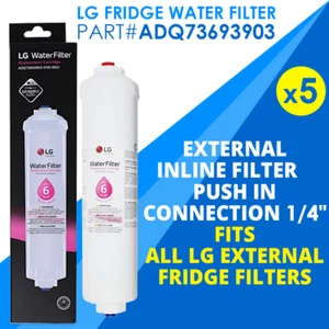 5 X LG external fridge filter model number 5231JA2012A SUIT FOR EXTERNAL - Picture 1 of 8