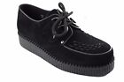 Steel Ground Shoes Black Suede Creepers Low Sole D Ring Casual Sc400Z4