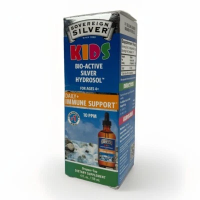 Hidrosol plateado bio activo para niños apoyo inmunológico diario edades 4+ 4 fl oz caducidad 12/25 Foto 1 de 4