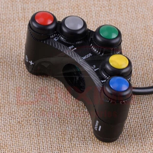 Universal Motorcycle Race Bike Handlebar Switches Assembly 7 Button Array 22mm - Picture 1 of 5