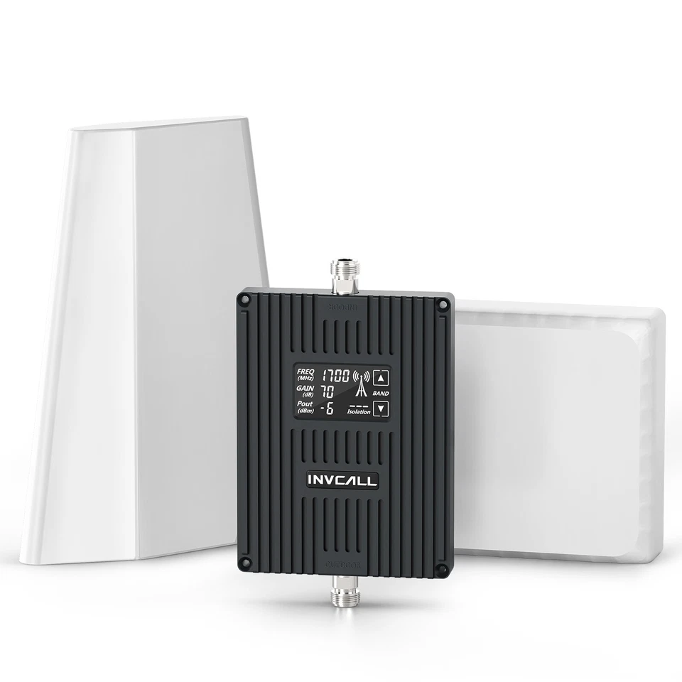 4G 5G LTE Band 2/4/12/13/17/5/25 Cell Phone Signal Booster Up to 4,500 Sq Ft - Image 1 of 4