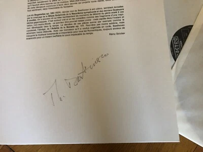 SARASTRO AUDIOPHILE BEETHOVEN  12" 2LP SET 45RPM KILLER SOUND ORIGINAL AUTOGRAPH - Image 1 of 2