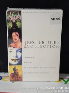 BEST PICTURE COLLECTION - Platoon, Rocky, Silence Of, Dances With DVD, 2007 NEW - Picture 1 of 4