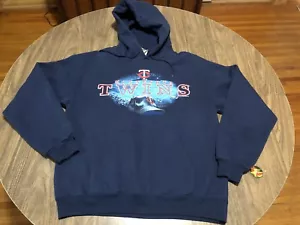 Minnesota Twins Small Navy Hoodie Sweatshirt MLB Genuine Merchandise - Picture 1 of 10