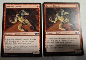 2015 Wizard Coast Magic The Gathering Base Set Frenzied Goblin 142 Gaming Cards - Picture 1 of 5