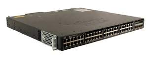 Cisco WS-C3650-48PD-L 48 Port PoE+, 2 Port 10G SFP+, LAN Base Switch 3650 1025W - Picture 1 of 11
