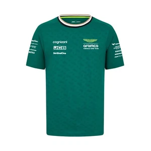 Aston Martin F1 Team Official BOSS T-Shirt Tee Green 2024 - Picture 1 of 2
