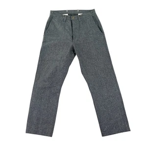 Pantalones de mezclilla Full Count para hombre 31x28 gris sarga encubierta granjeros hechos en Japón - Imagen 1 de 11