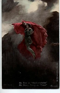 B15-70111.RPPC chromo British Actors Tree & Ainley as Mephistopheles & Faust - Picture 1 of 2