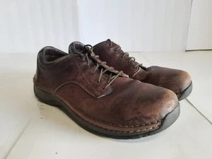 Red Wing 6704 Brown Leather Aluminum Safety Toe Work Shoes  Mens Size 11.5 D  - Photo 1/17