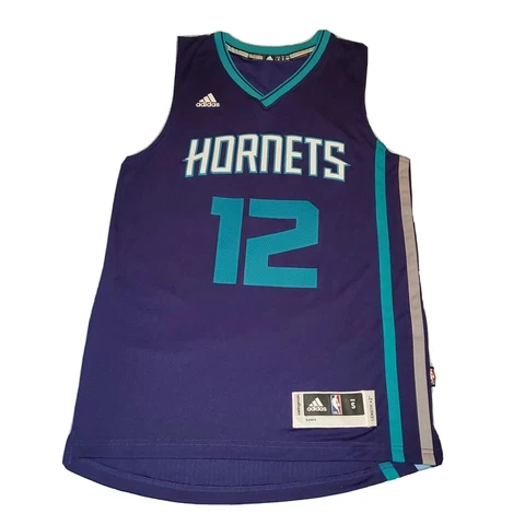 Size SMALL Mens Adidas Charlotte Hornets #12 Dwight Howard Jersey Length +2 NBA Cover