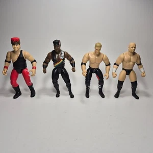 Jakks WWF Series 4 Bad Boys Figure Lot Jerry Lawler Triple H Steve Austin Farooq - Foto 1 di 10