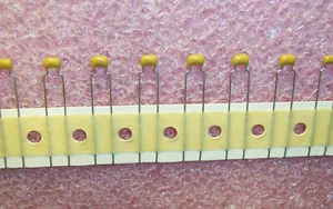 QTY (100) 30pf 50V 5% NPO RADIAL CERAMIC MLCC CAPACITORS SR595A300JAA AVX - Afbeelding 1 van 2