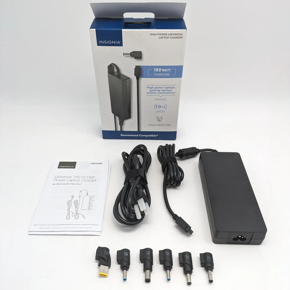 Insignia 180W High Power Universal Laptop Charger NS-PWL9180 - Image 1 of 4