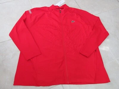 NUEVA Chaqueta Tenis Lacoste Sport con Cremallera Novak Djokovic PARA HOMBRES 4XL Roja $155.00 Foto 1 de 4
