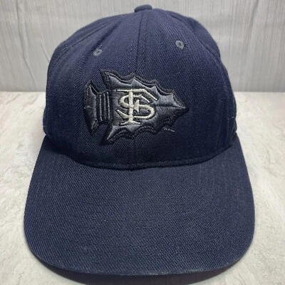 Florida State Seminoles Hat Cap Zephyr 7 3/8 Fitted Dark Blue Tip of Spear H02 - Imagem 1 de 4