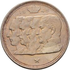 Belgien 100 Franc 1948  Silber 18 g   Original #WZL255