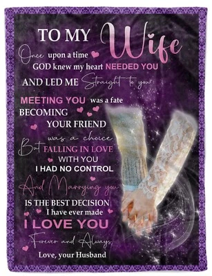 I Love You Manta Regalo Para Esposa De Marido Vellón Sherpa Mantas Navidad Foto 1 de 4