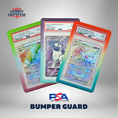 HOBBY DEFENSE Gradient PSA Graded Card Slab Bumper Guard Protector Skin TPU - 3 Colors