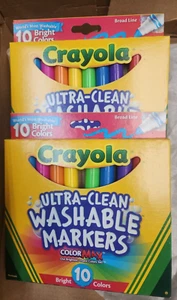 Crayola Bright Colors Ultra-Clean Washable ColorMax Markers 2/10 CT/total 20 - Picture 1 of 3