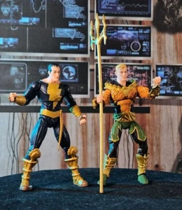 INJUSTICE GODS AMONG US: BLACK ADAM & AQUAMAN DC Collectibles - loose & complete - Picture 1 of 5