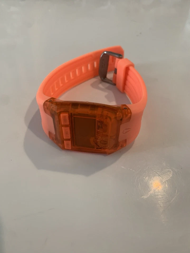 NIXON Parts The Comp S Lay Bajo Neón Naranja Rojo 32mm Reloj Digital Silicona Foto 1 de 1