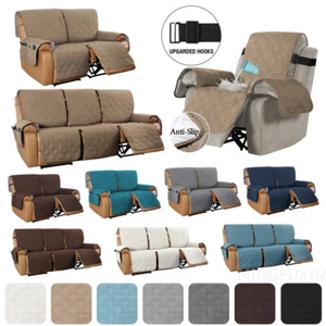 Recliner Chair Covers 1 2 3 Seater Non Slip Couch Cover Sofa Armchair Slipcovers - Picture 1 of 98