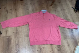 polo ralph lauren mens XXL Cotton Blend Pullover Cotton Light Red sweater - Picture 1 of 6