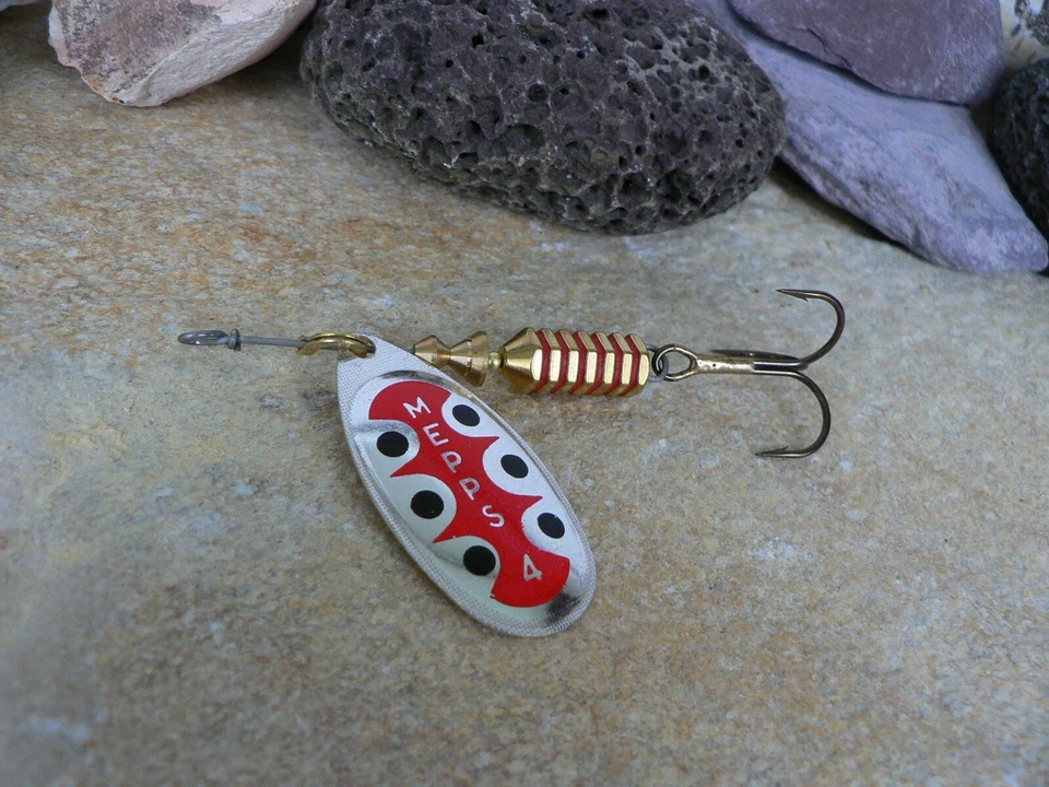 SPINNER MEPPS AGLIA TW IN SILBER, KUPFER, GOLD ALLE GROESSEN SPINNFISCHEN NEU - Bild 1 von 1