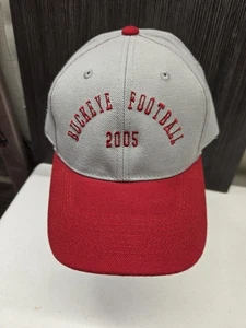 Vintage Ohio State Buckeyes 2005 Football verstellbare Mütze Kappe neu ohne Etikett - Bild 1 von 3
