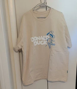 Lakh x Urdu Disney Donald Duck T-Shirt Herren Größe XL beige schwer - Bild 1 von 10